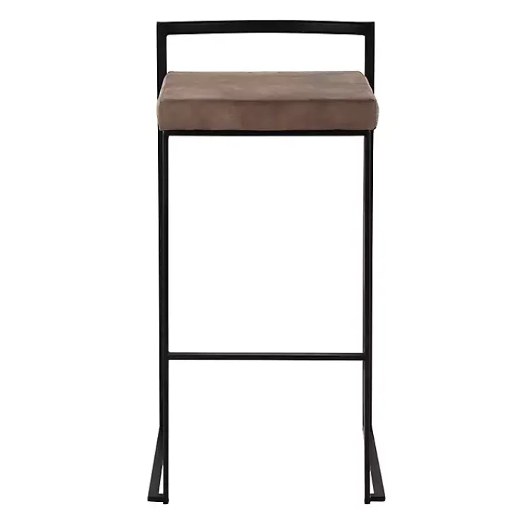 Kirklands Home Bar Stools & Counter Height Stools|Fiji Stackable Bar Stools, Set of 2 Brown