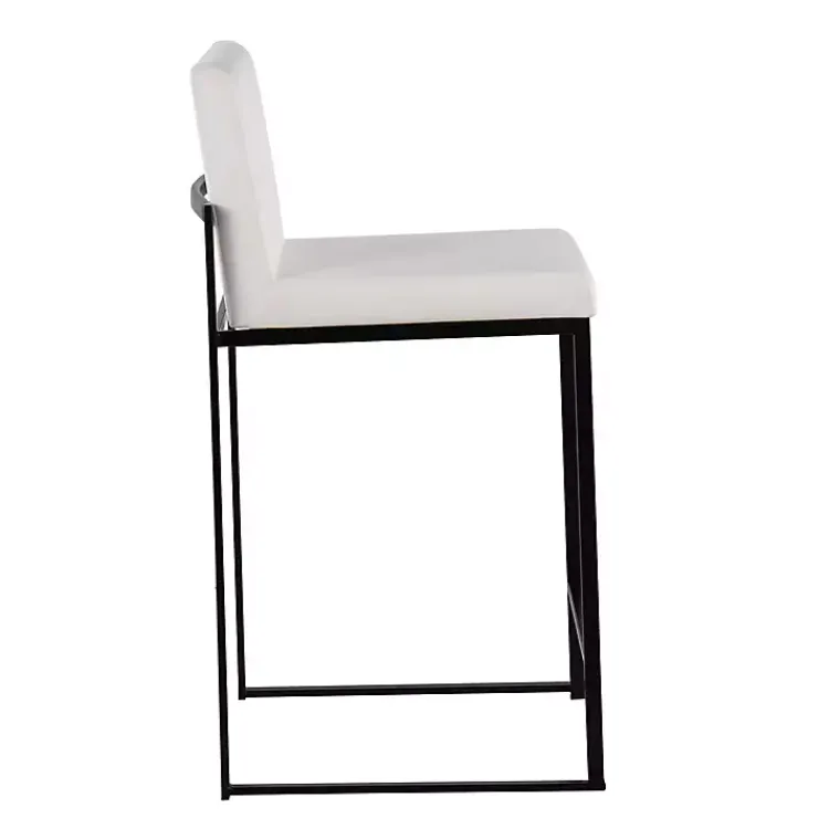 Kirklands Home Bar Stools & Counter Height Stools|Fiji Velvet Counter Stools, Set of 3 White