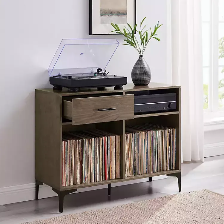 Kirklands Home Tv Stands & Media Consoles|Finn Record Storage Media Cabinet Brown