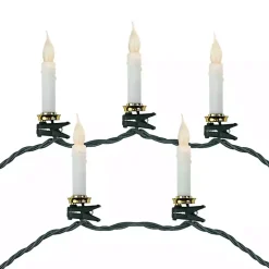 Discount Flickering LED Clip on Candle Christmas Lights Christmas Tree Decorations
