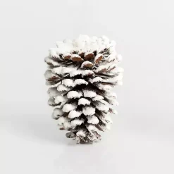 Flocked Pinecone Ornament Christmas Ornaments