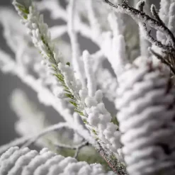 Clearance Flocked Twig and Pinecone Christmas Wreath Christmas Wreaths