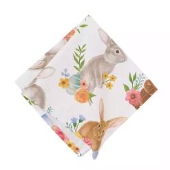 Best Floral Bunnies Napkins, Set of 6 Easter Decorations