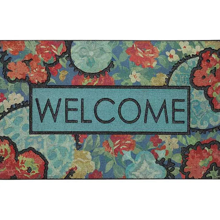 Kirklands Home Doormats|Floral Ethereal Doormat Multi