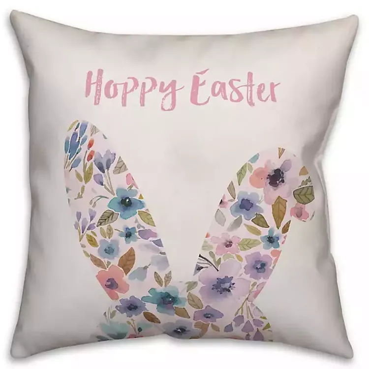 Online Floral Hoppy Easter Pillow Easter Decorations