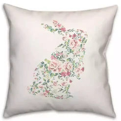 Floral Rabbit Easter Pillow Easter Decorations