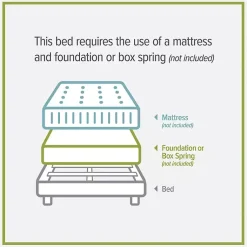 Kirklands Home Beds & Headboards|Fog Upholstered Nailhead Trim Queen Bed Gray