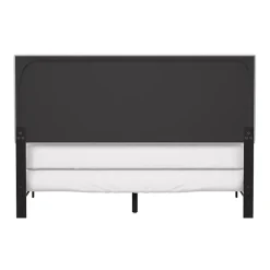 Kirklands Home Beds & Headboards|Fog Upholstered Nailhead Trim Queen Bed Gray