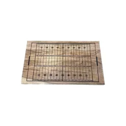 Kirklands Home Serving & Entertaining|Football Field Engraved Wood Serving Board Brown