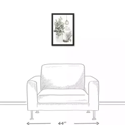 Outlet Framed Joy to the World Christmas Canvas Art Print Christmas Art & Wall Decor