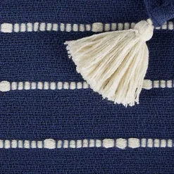 Clearance French Slub Stripe Decorative Throw Blankets & Throws