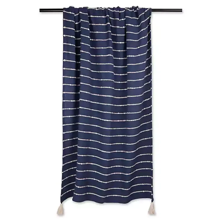 Clearance French Slub Stripe Decorative Throw Blankets & Throws