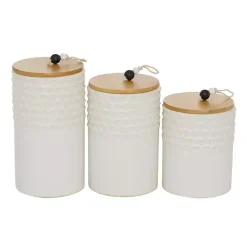 Online French Scalloped Canisters, Set of 3 Decorative Bowls & Jars