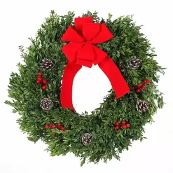 Sale Fresh Cut Boxwood Blue Ridge Mountain Wreath Fresh Christmas Wreaths & Greenery