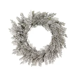 New Frosted Cedar Christmas Wreath Christmas Wreaths