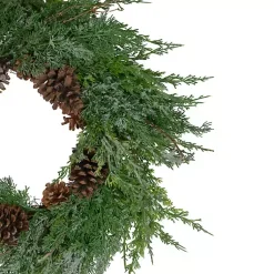 Hot Frosted Cedar Pinecone Wreath Christmas Wreaths