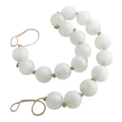 Outlet Frosted Light Teal Glass Bead Garland Decorative Accents