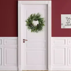 Clearance Frosted Pine and Cedar Wreath Christmas Wreaths