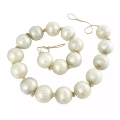 Hot Frosted Glass Orb Garland Decorative Accents