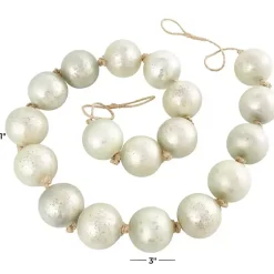 Hot Frosted Glass Orb Garland Decorative Accents