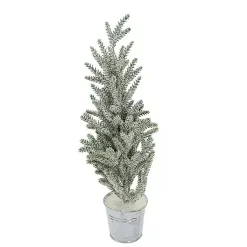 Outlet Frosty Potted Angel Pine Tree Christmas Arrangements & Garland