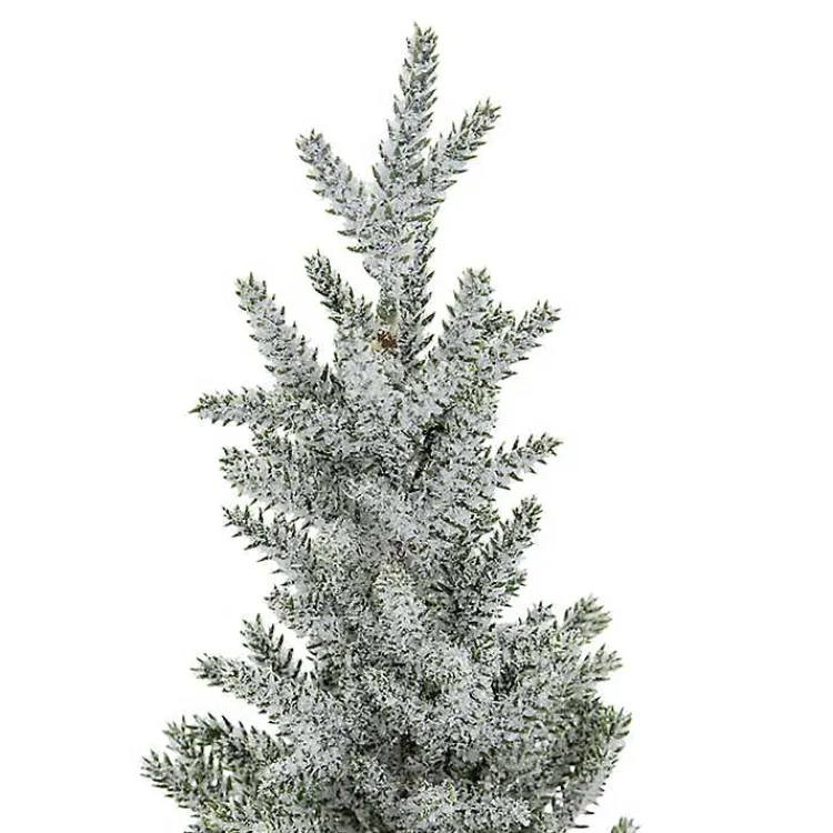 Outlet Frosty Potted Angel Pine Tree Christmas Arrangements & Garland