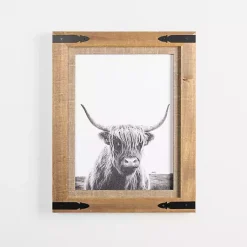 Kirklands Home Framed Art|Furry Highland Cow Framed Art Print