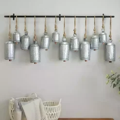 Online Galvanized Round Bells Wall Plaque Decorative Accents