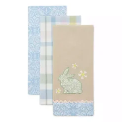 Outlet Garden Bunny Kitchen Towels, Set of 3 Easter Decorations