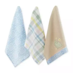 Outlet Garden Bunny Kitchen Towels, Set of 3 Easter Decorations