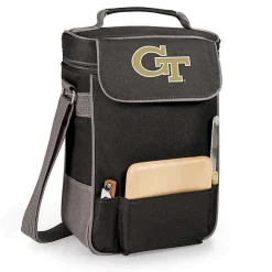 Kirklands Home Barware|Georgia Tech Yellow Jackets Wine & Cheese Tote Black
