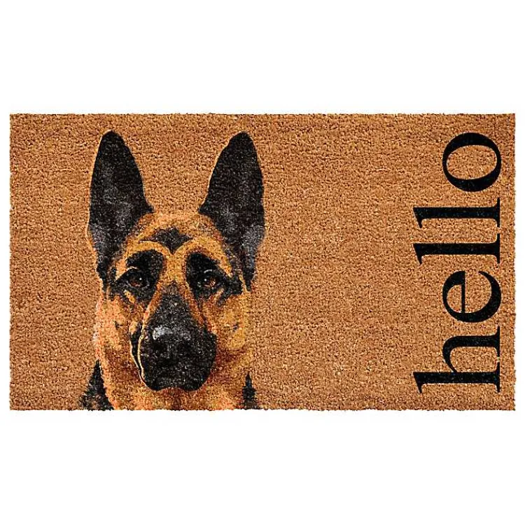 Kirklands Home Doormats|German Shepherd Hello Doormat