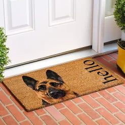 Kirklands Home Doormats|German Shepherd Hello Doormat