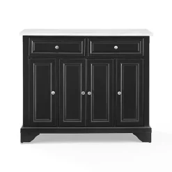 Kirklands Home Kitchen Islands & Bar Carts|Gia Black and White Marble Kitchen Island