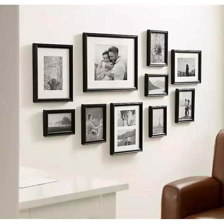 Kirklands Home Gallery Wall Frames|Glam Black 10-pc. Gallery Wall Frame Set
