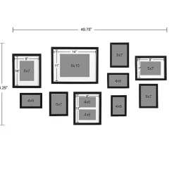 Kirklands Home Gallery Wall Frames|Glam Black 10-pc. Gallery Wall Frame Set