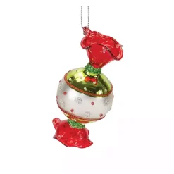 Outlet Glass Wrapped Christmas Candy Ornaments, Set of 12 Christmas Ornaments