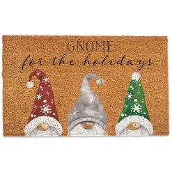 Hot Gnome for the Holidays Doormat Outdoor Christmas Decorations