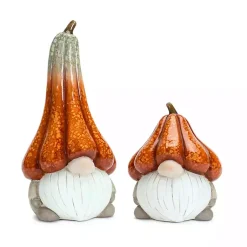 Clearance Gnomes with Pumpkin Hats, Set of 2 Fall