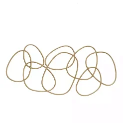 Kirklands Home Wall Plaques|Abstract Rings Metal Wall Plaque Gold