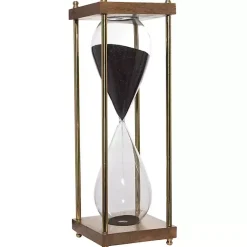 Sale Gold and Brown Modern Hourglass Decorative Accents