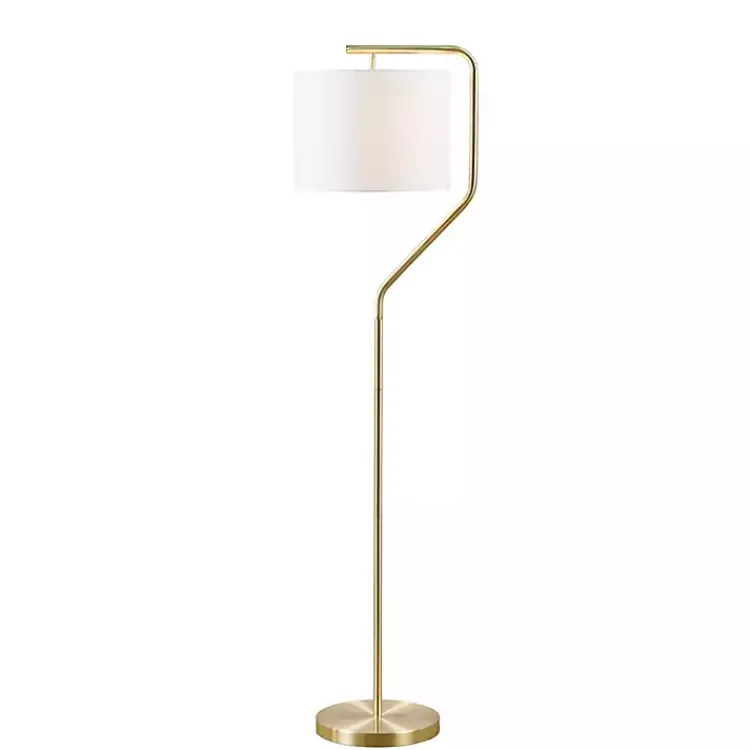 Kirklands Home Floor Lamps|Angular Modern Floor Lamp Gold