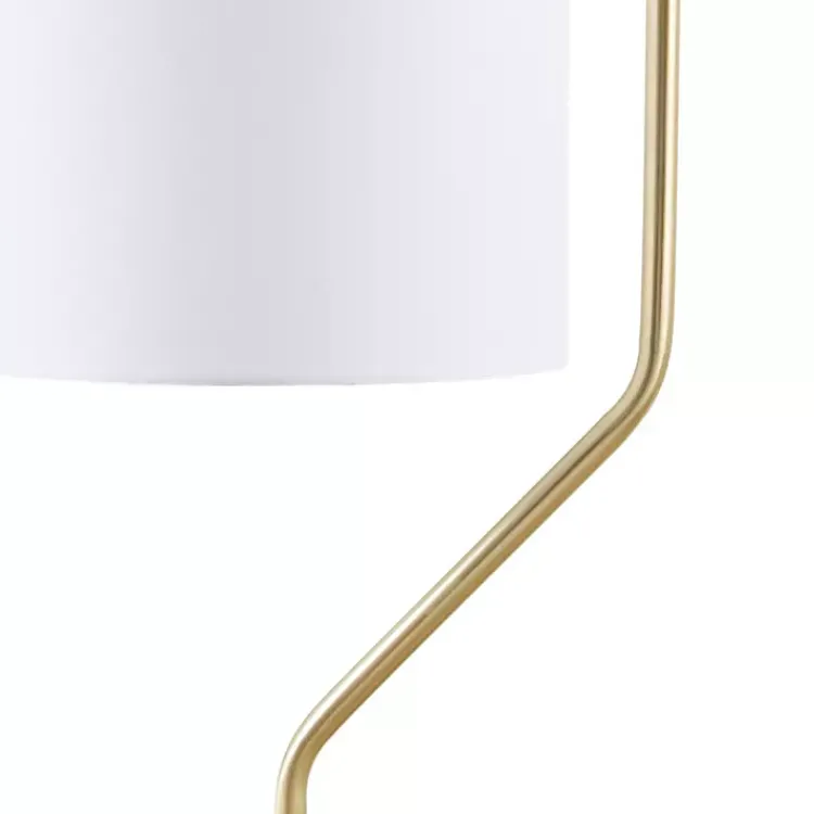 Kirklands Home Floor Lamps|Angular Modern Floor Lamp Gold