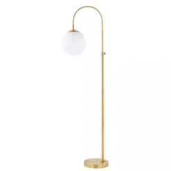 Kirklands Home Floor Lamps|Arch Globe Adjustable Floor Lamp Gold