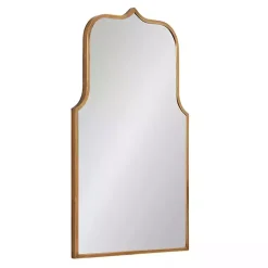 Kirklands Home Decorative Mirrors|Arched Scallop Wall Mirror Gold