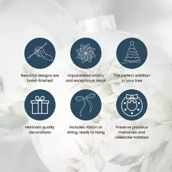 Best Glass Heart Box Christmas Ornaments, Set of 6 Christmas Ornaments