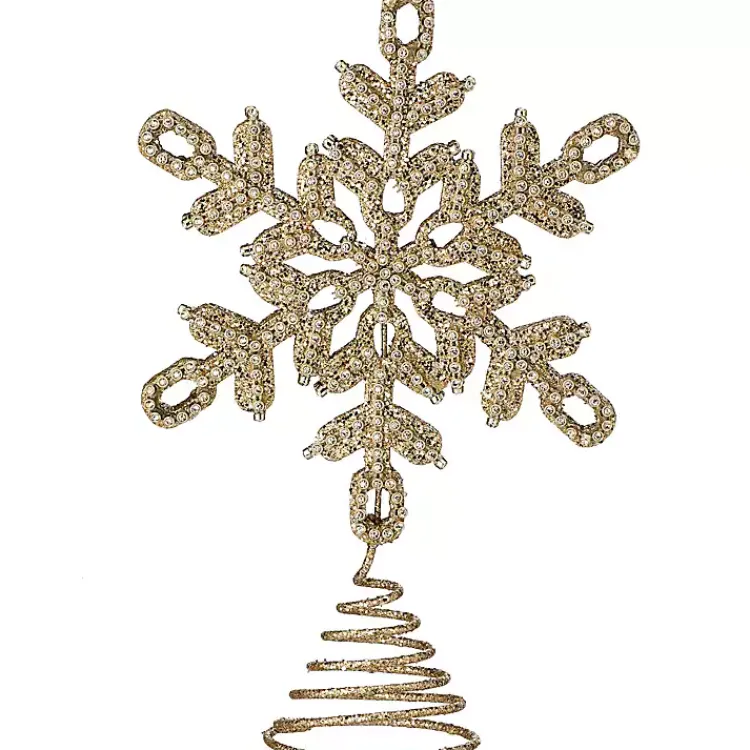 Sale Glitter Jewel Snowflake Tree Topper Christmas Tree Decorations