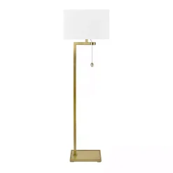 Kirklands Home Floor Lamps|Gold L-Shape Marlowe Floor Lamp White