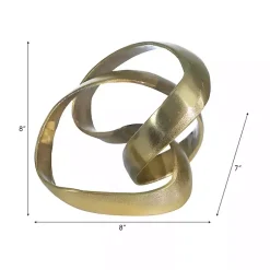 Metal Abstract Knot Sculpture Statues & Figurines