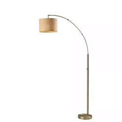 Kirklands Home Floor Lamps|Metal Arched Floor Lamp Gold